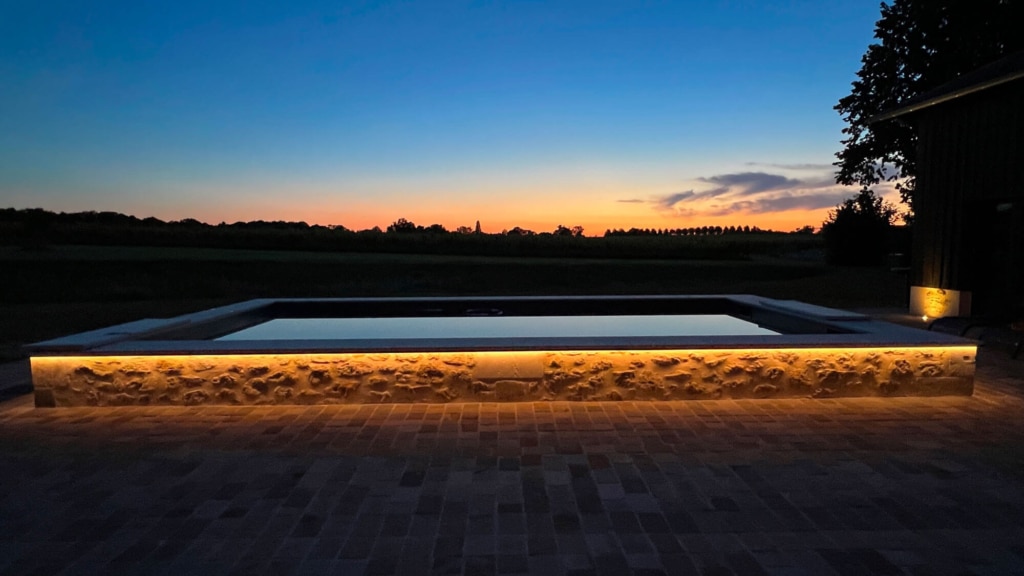 coucher de soleil au domaine de courbon