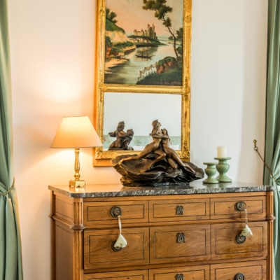 Détail de la Chambre Fanfat domaine de Courbon