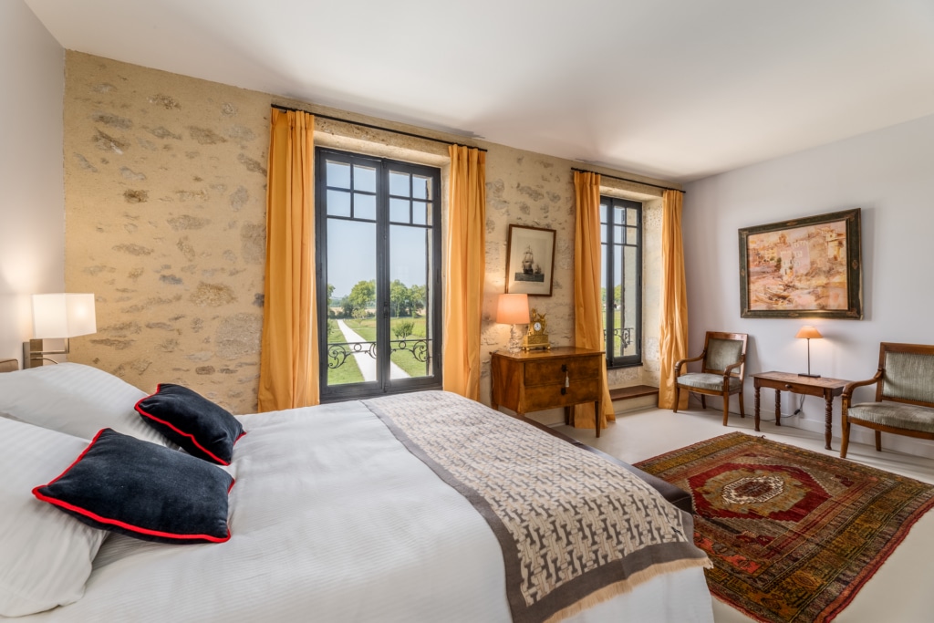 Vue de la chambre Philippe domaine de Courbon