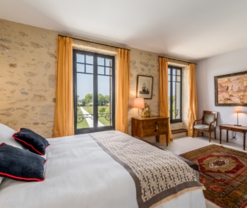 Vue de la chambre Philippe domaine de Courbon