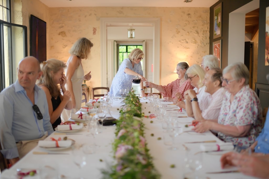 tablée au domaine de Courbon