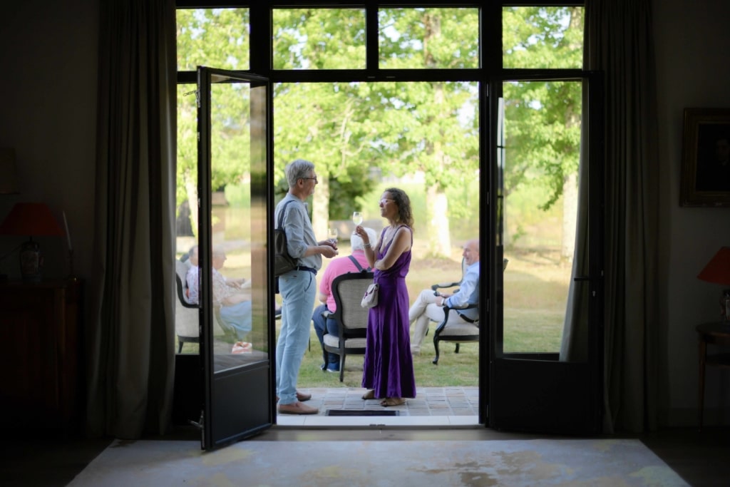 Discussion au domaine de courbon